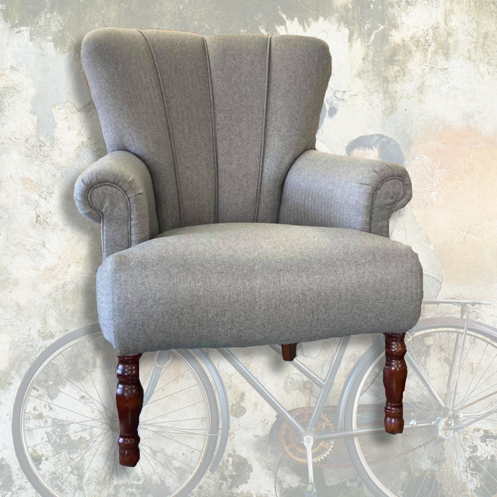 grey fabric chair