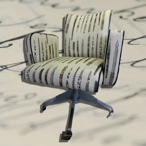 custom writing chair