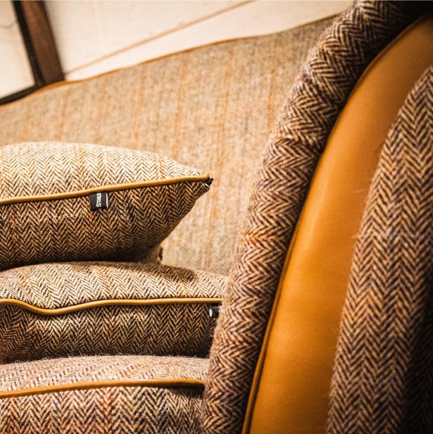 custom sofa and cushions upholstery